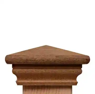 4 X 4 MAHOGANY 'FEDERAL SERIES' SLIP-OVER POST CAP (3-1/2" NOMINAL) - Arlington Coal & Lumber
