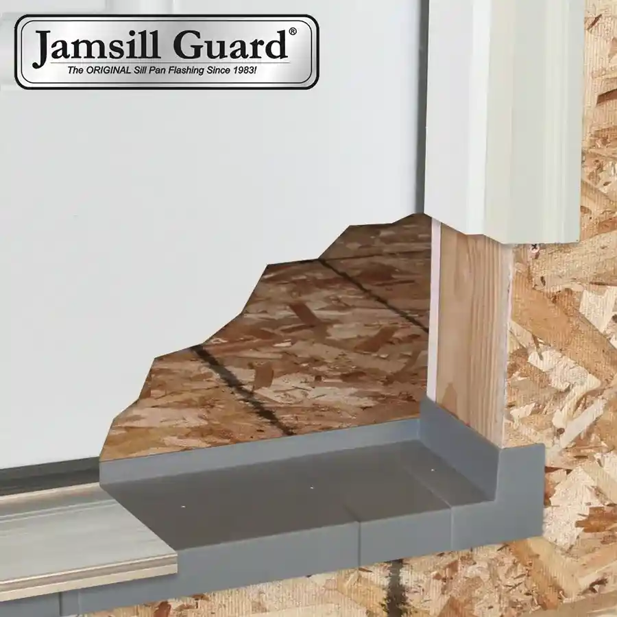 Main 1 - 6-9/16" X 9-0 JAMSILL GUARD SILL PAN FLASHING - RANGE 110" OR LESS - Arlington Coal & Lumber