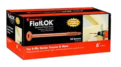 BX (50) 6" FLATLOK ENGINEERED WOOD FASTENER - Arlington Coal & Lumber
