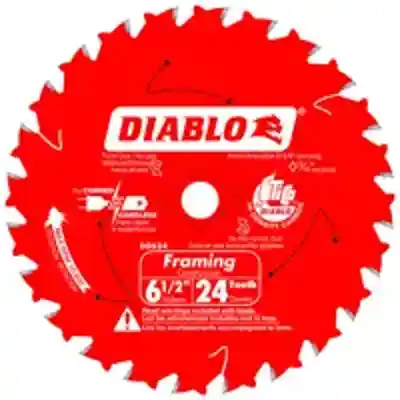 DIABLO 6-1/2" X 24TH FRAMING SAW BLADE (D0624A) - Arlington Coal & Lumber