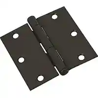 Main 2 - 830203 3-1/2" SQ CORNER OIL RUBBED BRONZE DOOR HINGE - Arlington Coal & Lumber