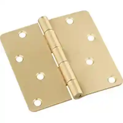 830227 HINGE DR 3-1/2IN S BRS HINGE DOOR 3-1/2IN 1/4RC BRASS - Arlington Coal & Lumber