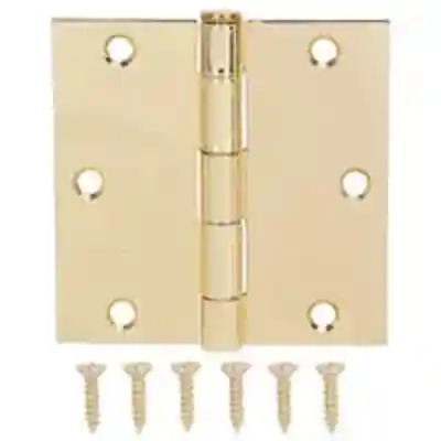 HINGE DOOR SQ RES 3.5IN BRTBRS - Arlington Coal & Lumber