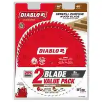Main 1 - DIABLO 10" X 40TH GENERAL PURPOSE SAW BLADE **VALUE PACK** (D104040VP) - Arlington Coal & Lumber