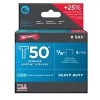 ARROW 5/16" T50 STAPLE 1250PK (#505) - Arlington Coal & Lumber