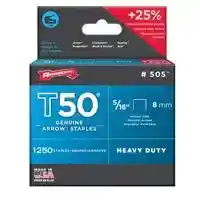 Main 2 - ARROW 5/16" T50 STAPLE 1250PK (#505) - Arlington Coal & Lumber