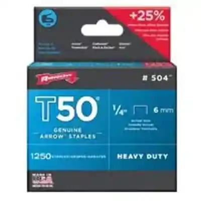 ARROW 1/4" T50 STAPLE 1250PK (#504) - Arlington Coal & Lumber