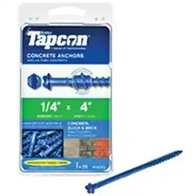 TAPCON 1/4 X 4" HEX HEAD MASONRY SCREW 25 PK (#24345) - Arlington Coal & Lumber