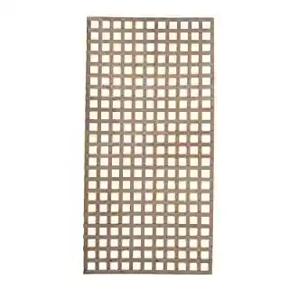 Main 1 - 4 FT X 8 FT PRESSURE TREATED LATTICE PANEL, SQUARE PATTERN, "HEAVY DUTY", PRIVACY 1-3/8" SPACING - Arlington Coal & Lumber