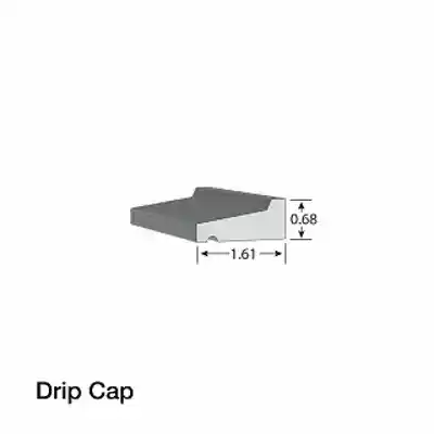 KLEER PVC DRIP CAP 11/16" X 1-5/8" X 16' (923) #5283 (12/PK) - Arlington Coal & Lumber