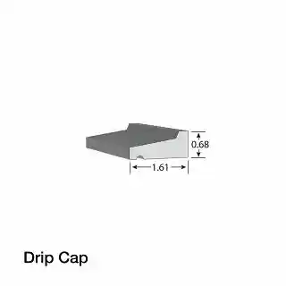 Main 1 - KLEER PVC DRIP CAP 11/16" X 1-5/8" X 16' (923) #5283 (12/PK) - Arlington Coal & Lumber