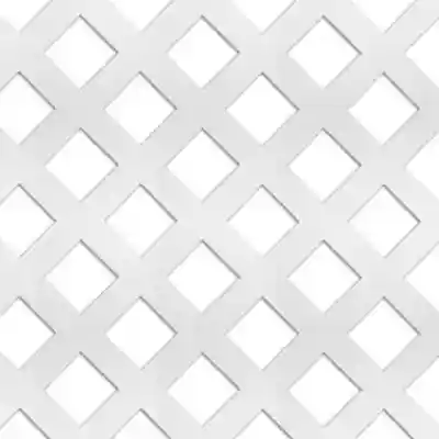 4' X 8' PERMALATT 1-7/8" DIAGONAL WHITE LATTICE PANEL  1/2" DURASHELL - Arlington Coal & Lumber
