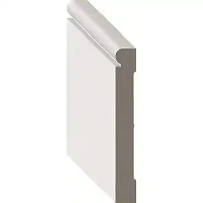 5/8" X 5-1/4" MDF BEADED BASE PRIMED WHITE 16 FT. (CR678) - Arlington Coal & Lumber