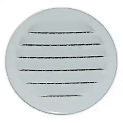 WHITE ALUMINUM 1" ROUND MIDGET LOUVER (M1W) - Arlington Coal & Lumber
