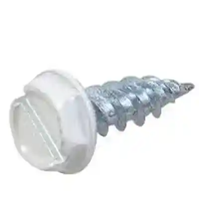 #8 X 1/2" WHITE HEX SCREW 100-CT/BX - Arlington Coal & Lumber