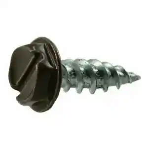 Main 1 - #8 X 1/2" BROWN HEX SCREW 100-CT/BOX - Arlington Coal & Lumber