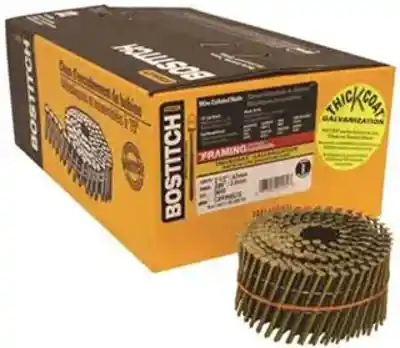 BOSTITCH C8R99BCG (2-1/2" X .099) GALV RING COIL NAIL FOR N80C 3.6M BX - Arlington Coal & Lumber