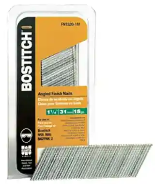 Main 1 - BOSTITCH FN1520 1-1/4" 15GA ANGLED FINISH NAIL 3.66M BX - Arlington Coal & Lumber