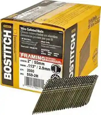 BOSTITCH S6D-FH (2" X.113) SMOOTH FH WIRE WELD STICK NAIL 2M BX - Arlington Coal & Lumber