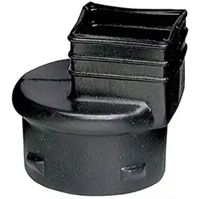 4" ADS BLACK DOWN SPOUT ADAPTER (FOR 2X3 DOWN SPOUT) - Arlington Coal & Lumber
