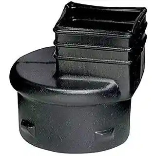 Main 1 - 4" ADS BLACK DOWN SPOUT ADAPTER (FOR 2X3 DOWN SPOUT) - Arlington Coal & Lumber