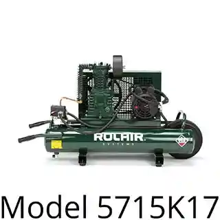Main 2 - ROLAIR 1.5 HP (9 GALLON) ELECTRIC AIR COMPRESSOR (7.3 CFM @ 90 PSI) MODEL 5715K17 - Arlington Coal & Lumber