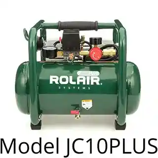 Main 2 - ROLAIR 1 H/P 2.5 GALLON (2.4 CFM @ 90 PSI) AIR COMPRESSOR JC10-PLUS - Arlington Coal & Lumber