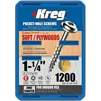 Main 1 - KREG #8 X 1-1/4" COARSE SCREW 1200 CT (SML-C125-1200) - Arlington Coal & Lumber