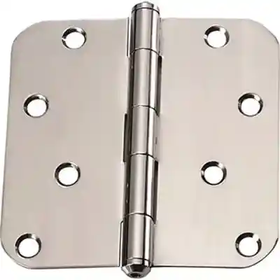 DOOR HINGE 4"X4" RADIUS POL.SS - Arlington Coal & Lumber