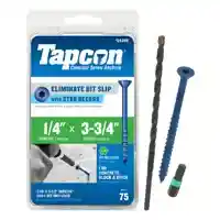 Main 2 - TAPCON 1/4 X 3-3/4" P/HEAD MASONRY SCREW 75 PK (#24395) - Arlington Coal & Lumber