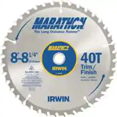 IRWIN MARTHON 8-8-1/4 40THT TRIM SAW BLADE - Arlington Coal & Lumber
