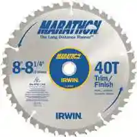 Main 2 - IRWIN MARTHON 8-8-1/4 40THT TRIM SAW BLADE - Arlington Coal & Lumber
