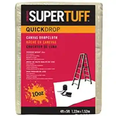 SUPERTUFF 4 X 5 FT 10 OZ CANVAS DROPCLOTH (51125) RED - Arlington Coal & Lumber