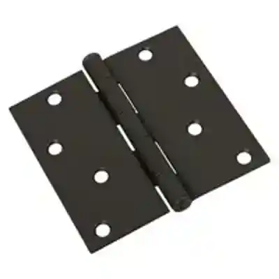 830204 4" SQ CORNER OIL RUBBED BRONZE DOOR HINGE - Arlington Coal & Lumber