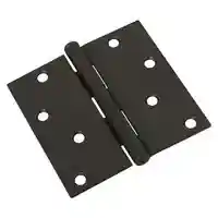 Main 2 - 830204 4" SQ CORNER OIL RUBBED BRONZE DOOR HINGE - Arlington Coal & Lumber