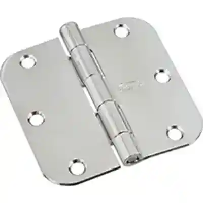 830179 3-1/2" POLISHED CHROME DOOR HINGE 5/8" RC  - Arlington Coal & Lumber