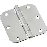 Main 2 - 830179 3-1/2" POLISHED CHROME DOOR HINGE 5/8" RC  - Arlington Coal & Lumber