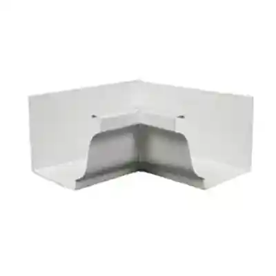 L&R WHITE ALUMINUM K-GUTTER OS/IS MITRE SECTION - Arlington Coal & Lumber