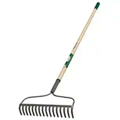 BOW RAKE 16-TINE WOOD HANDLE RAKE BOW WELDED WOOD HDL 54 IN - Arlington Coal & Lumber