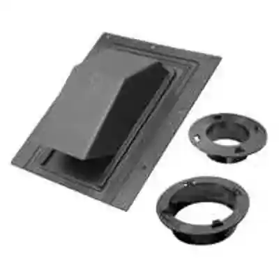 LAMBRO ROOFCAP W/DAMPER PLSTC 4IN BLK (354R) - Arlington Coal & Lumber