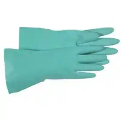 GLOVE NITRILE FLOCK LNED GREEN - Arlington Coal & Lumber
