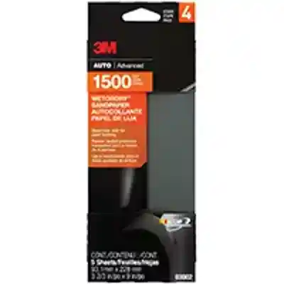 03002 SANDPAPER W/D 1500G 9IN SANDPAPER W/D 1500G 3-2/3X9IN - Arlington Coal & Lumber