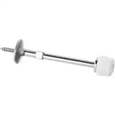 830102/570009 3" RDG DOORSTOP DOORSTOP BASEBOARD ZINC SB BRS - Arlington Coal & Lumber