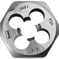 Main 2 - 9434 HEX DIE 3/8-16NC 1IN - Arlington Coal & Lumber