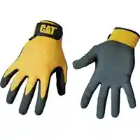 Main 2 - CAT017416L YELLOW NYLON NITRIL GLOVE NYLON NITRILE ADJ WRST L - Arlington Coal & Lumber