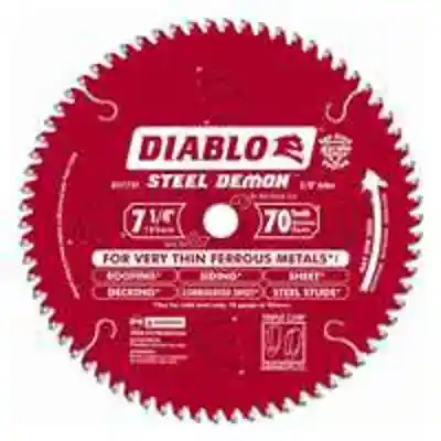 DIABLO 7-1/4" X 70TH CIRCULAR SAW BLADE STEEL DEMON (D0770FA) - Arlington Coal & Lumber