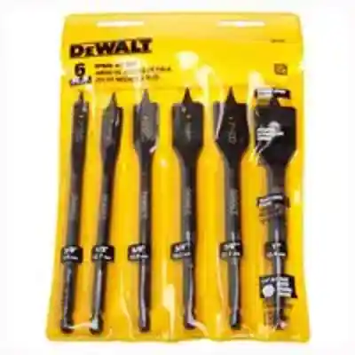 DW1587 WOOD SPADE BIT SET 6PC 6PC WOOD BORING SPADE BIT SET - Arlington Coal & Lumber