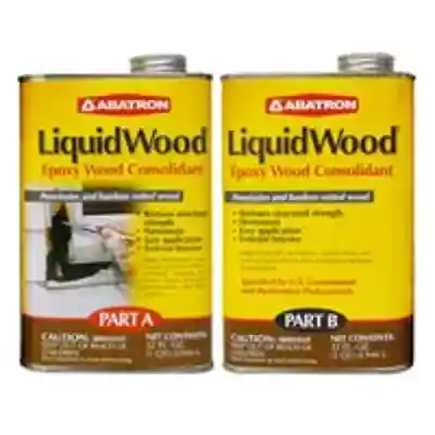 ABATRON 2-QUART LIQUID-WOOD EPOXY WOOD CONSOLIDANT KIT (1 QUART  EACH A & B) - Arlington Coal & Lumber