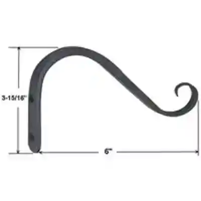 HANGING PLANT HOOK BLK 6" BLK 6" HANGING PLANT HOOK - Arlington Coal & Lumber
