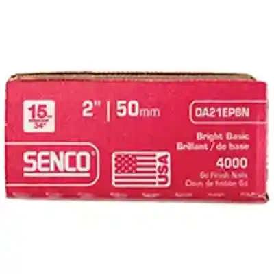 SENCO 2" (15-GA) ANGLED BRIGHT FINISH NAIL 4.0M/BX (DA21-EPBN) - Arlington Coal & Lumber